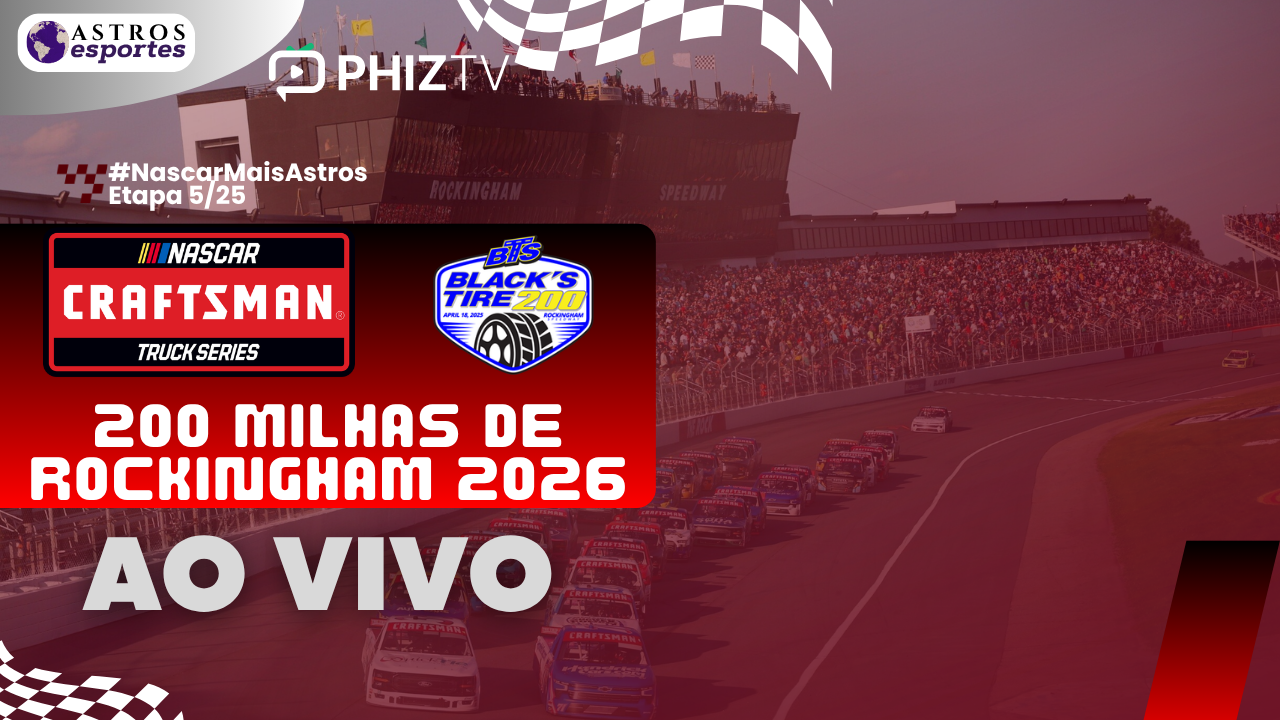 NASCAR CRAFTSMAN TRUCK SERIES 2026 | ROCKINGHAM 200 | AO VIVO E COM IMAGENS NA ASTROS ESPORTES