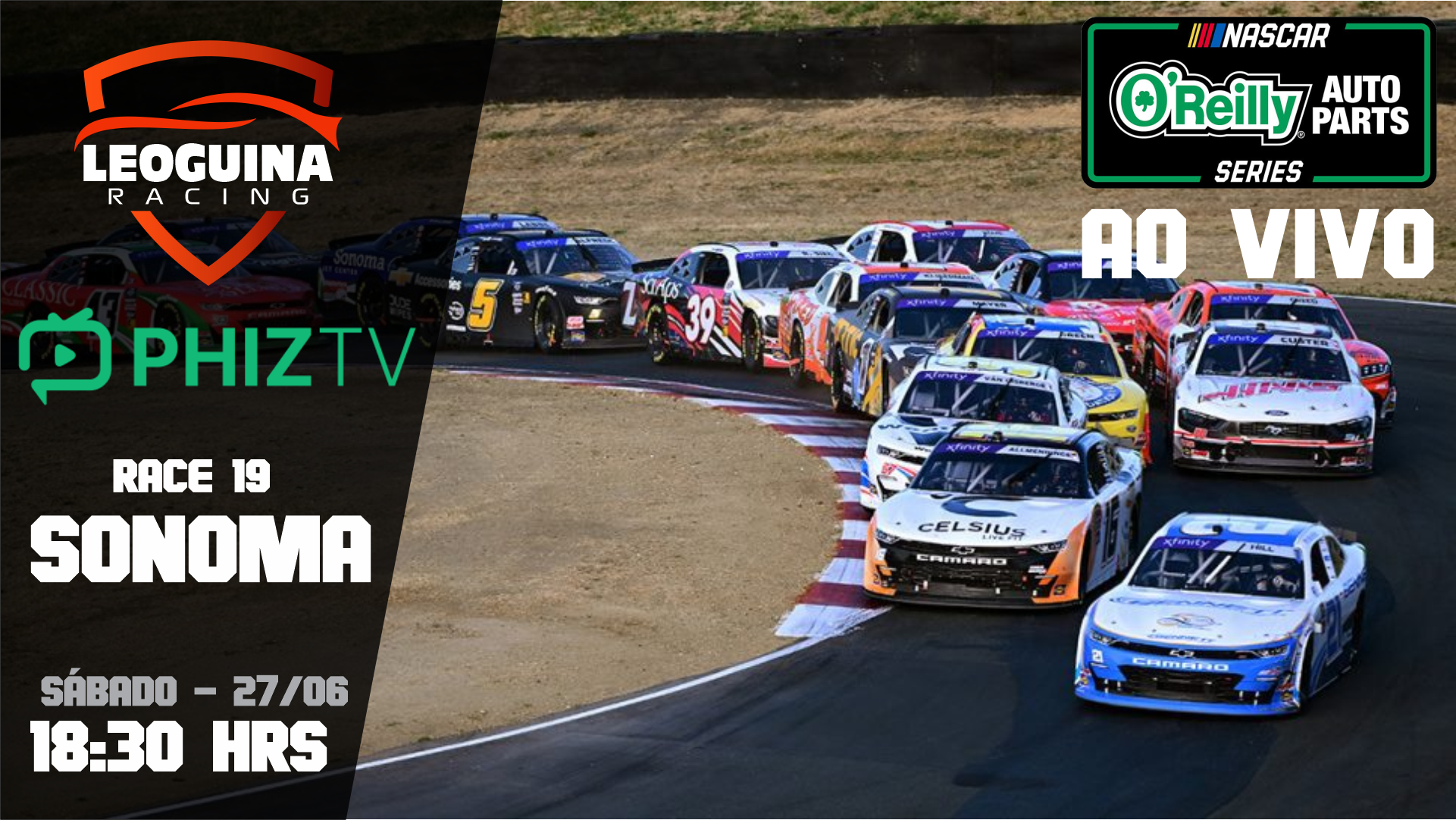 🏆 NASCAR O'Reilly AP Series 2026 | AO VIVO | Race 19 | Sonoma | Pit Boss/FoodMaxx 250